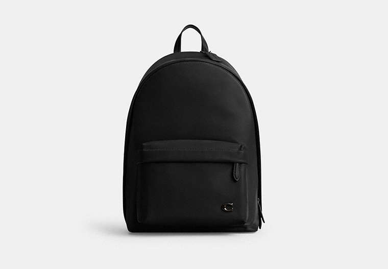 COACH®,HALL BACKPACK,Large,Black,Front View