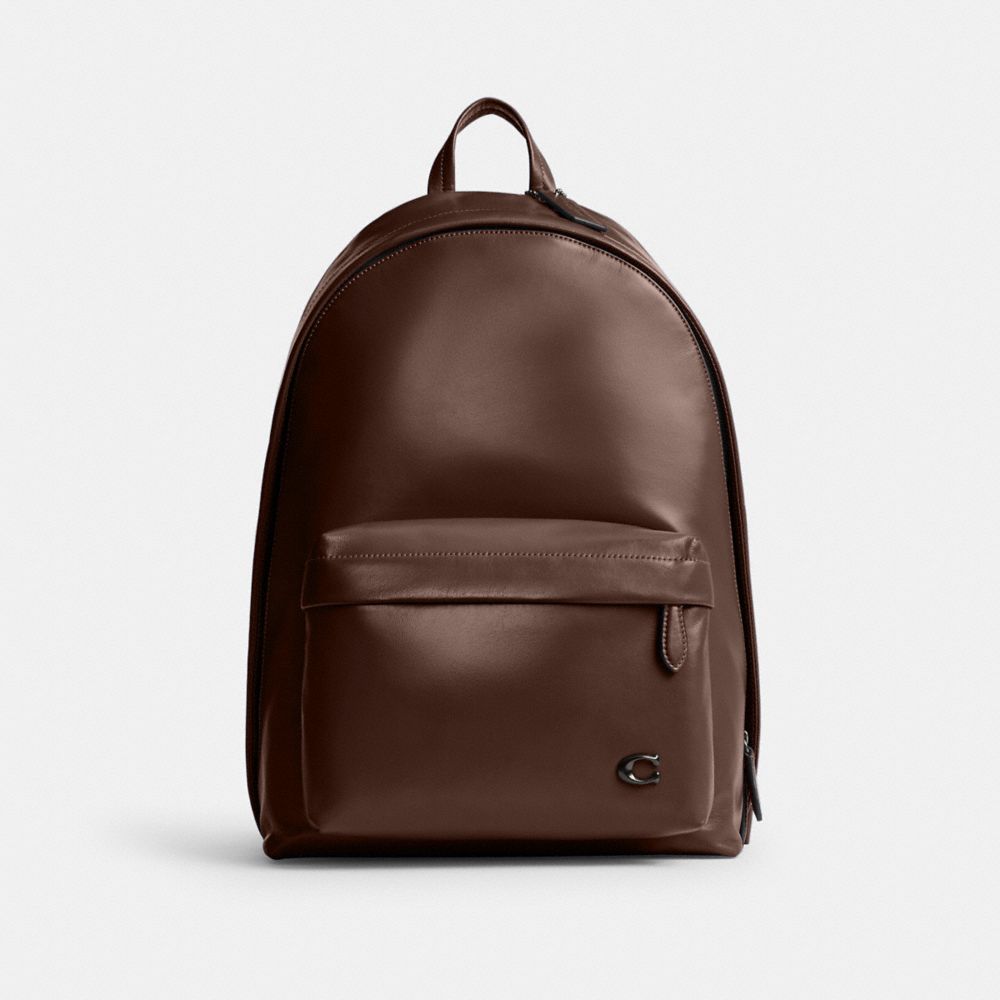 COACH®,HALL BACKPACK,Large,Maple,Front View