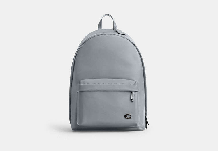 COACH®,HALL BACKPACK,Large,Grey Blue,Front View image number 0
