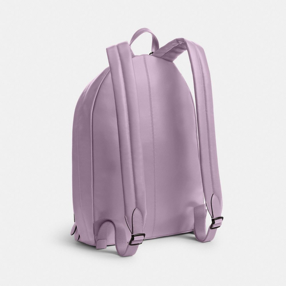 COACH®,HALL BACKPACK,Large,Soft Purple,Angle View