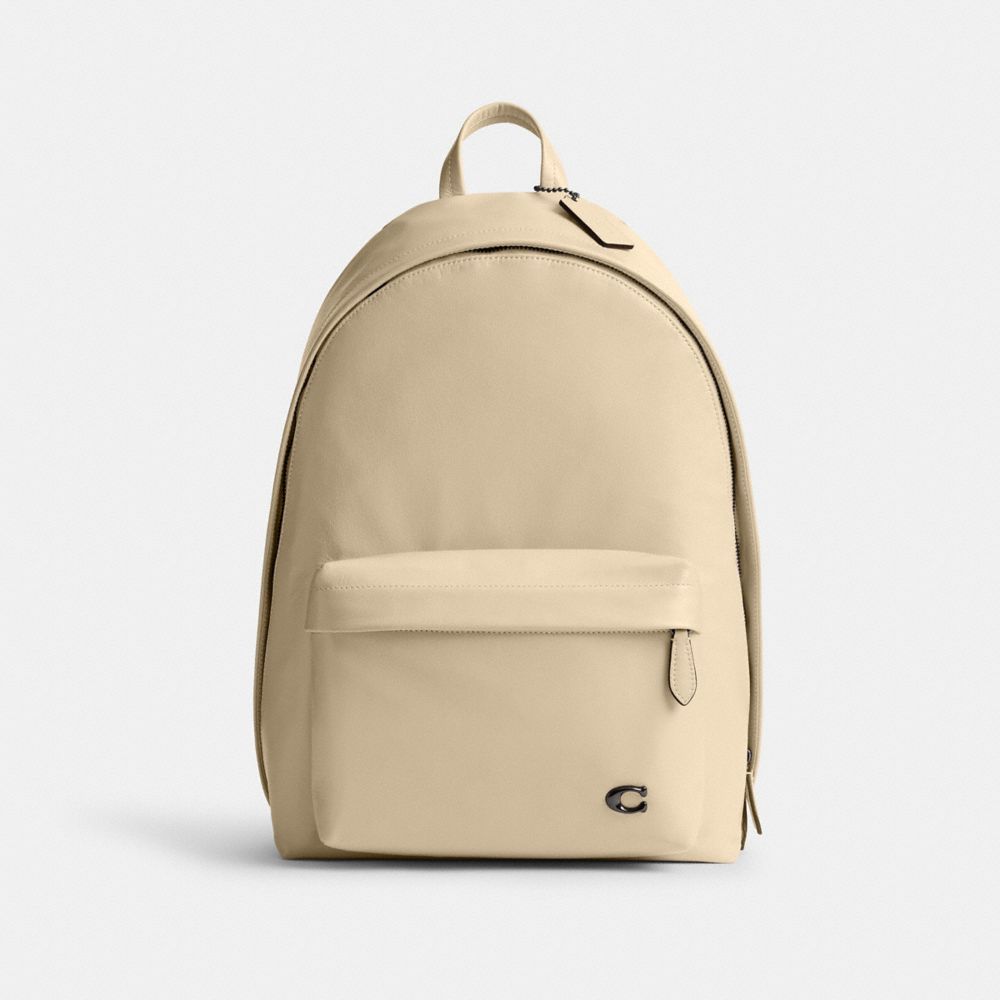 COACH®,HALL BACKPACK,Large,Ivory,Front View