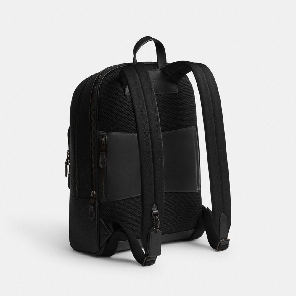 COACH®,GOTHAM BACKPACK,Large,Black,Angle View