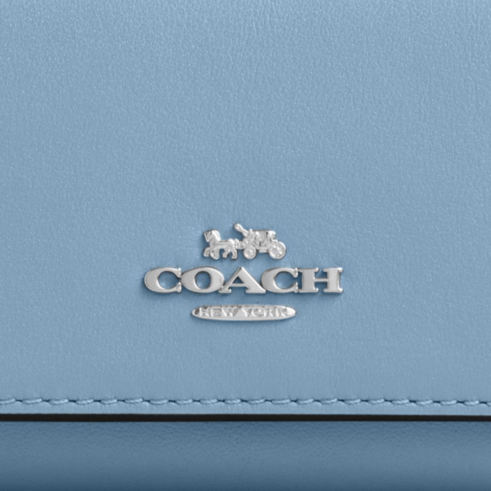 COACH®,Micro Wallet,Calfskin Leather,Tri Fold,Logo,Casual,,Closer View