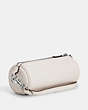 COACH®,NOLITA BARREL BAG,Leather,Mini,Silver/Chalk,Angle View