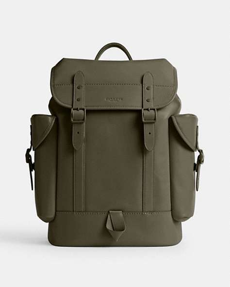 COACH®,HITCH BACKPACK,Large,Army Green,Front View