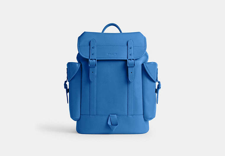 COACH®,HITCH BACKPACK,Large,Blueberry,Front View