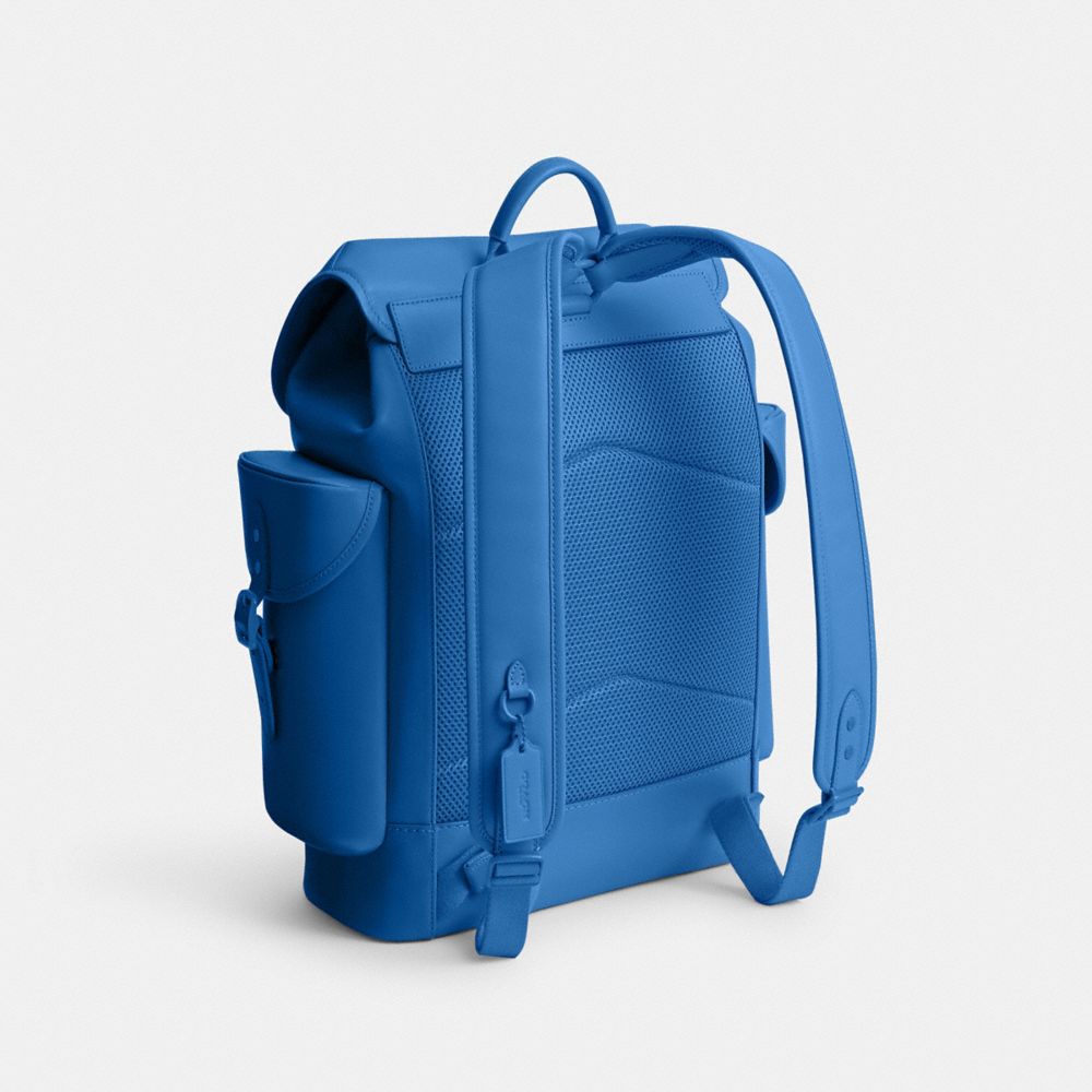 COACH®,HITCH BACKPACK,Large,Blueberry,Angle View