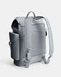 COACH®,HITCH BACKPACK,Large,Grey Blue,Angle View