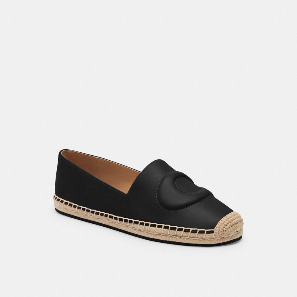 Shop Coach Outlet Cruz Espadrille In Black