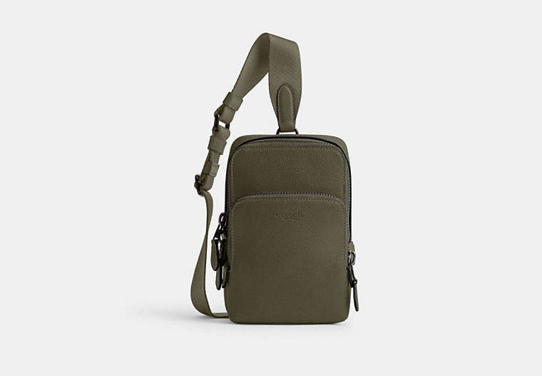 COACH®,GOTHAM SLING PACK 13,Small,Army Green,Front View