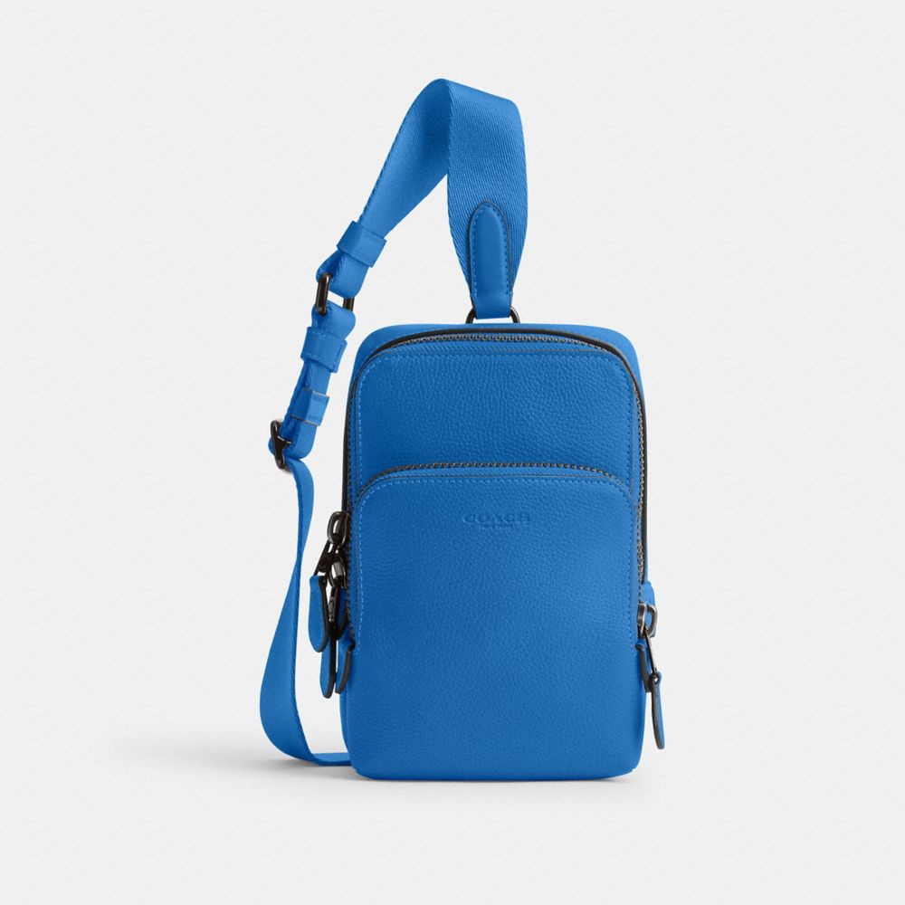 COACH®,GOTHAM SLING PACK 13,Small,Blueberry,Front View