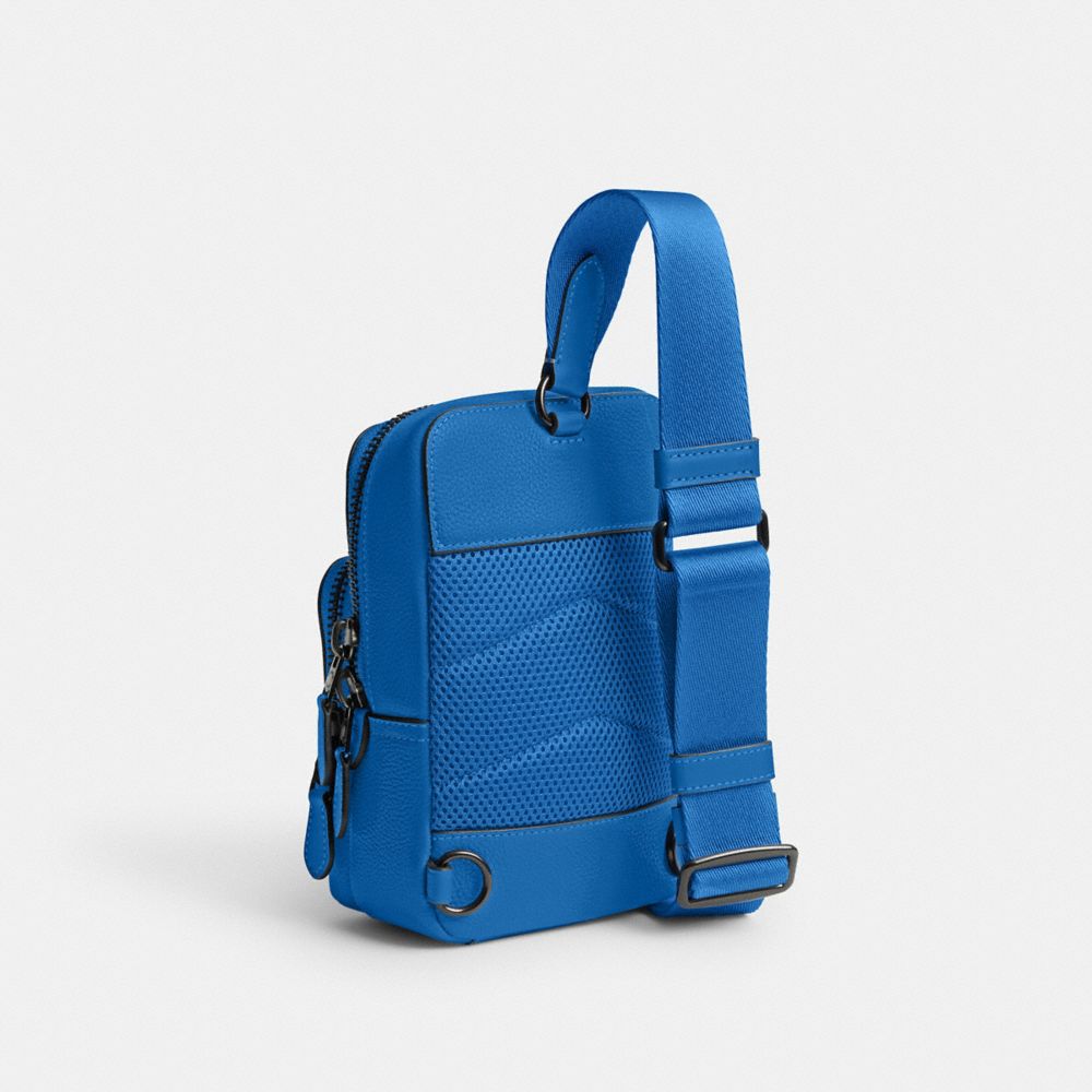 COACH®,GOTHAM SLING PACK 13,Small,Blueberry,Angle View