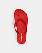 COACH®,ZAYN FLIP FLOP,Rubber,Miami Red,Inside View,Top View