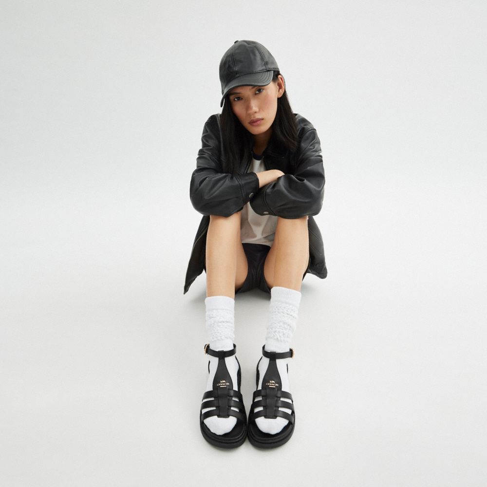 COACH®,SANDALE FRANNY,Noir