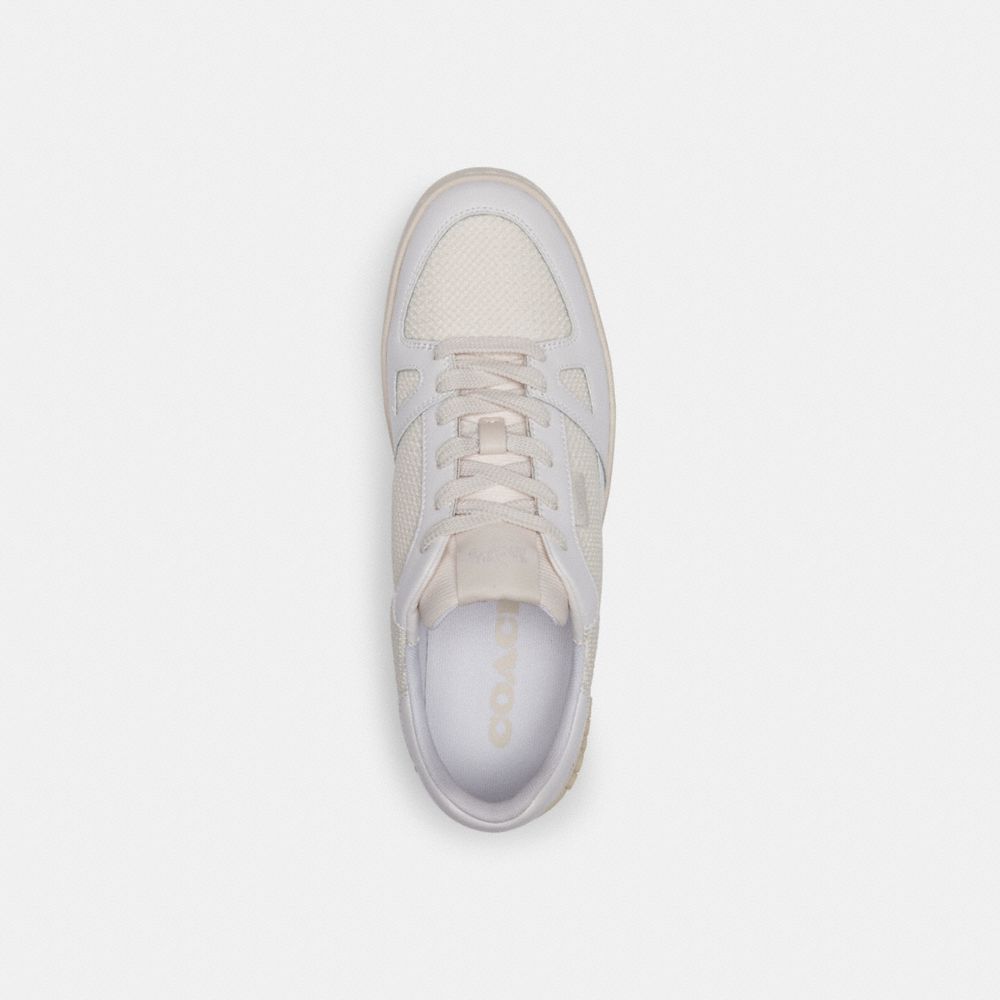 COACH®,CLIP COURT SNEAKER,Chalk/ Optic White,Inside View,Top View