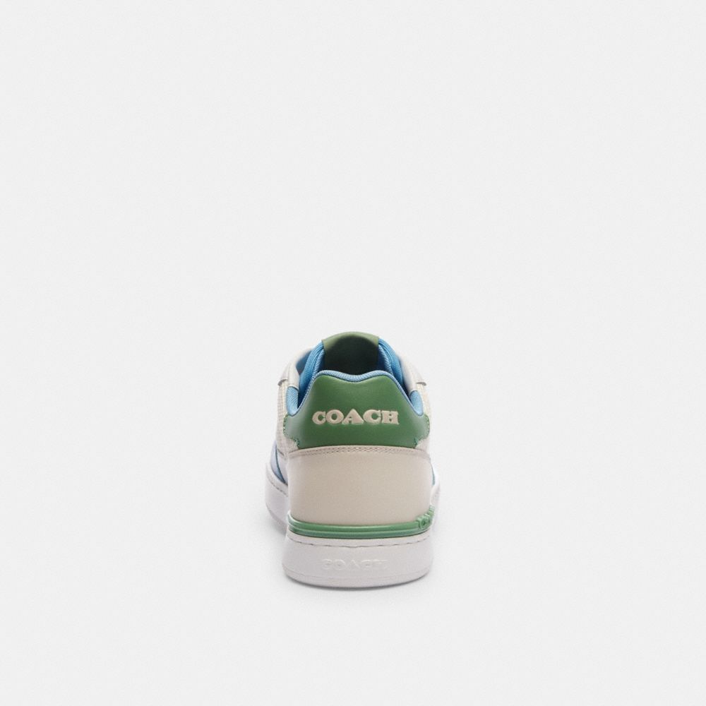 COACH®,Clip Court Sneaker,Mesh,Leather,Rubber,Casual,Color Block,Perforated,Casual,Multi Color,Alternate View