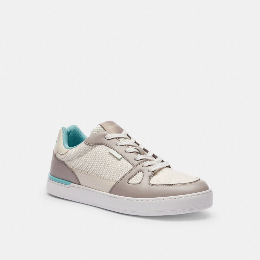 COACH®,クリップ コート スニーカー,スニーカー&サンダル,ﾌｪｲﾃﾞｯﾄﾞ ﾌﾞﾙｰ / ｸﾞﾚｰ ﾊﾞｰﾁ
