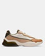 COACH®,CITYSOLE RUNNER,mixedmaterial,Taupe,Angle View