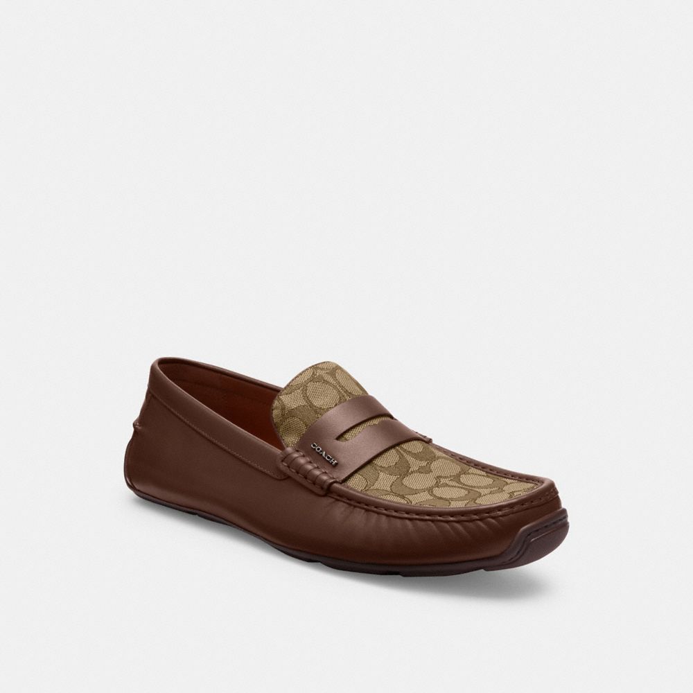 Coach mens driving loafers online