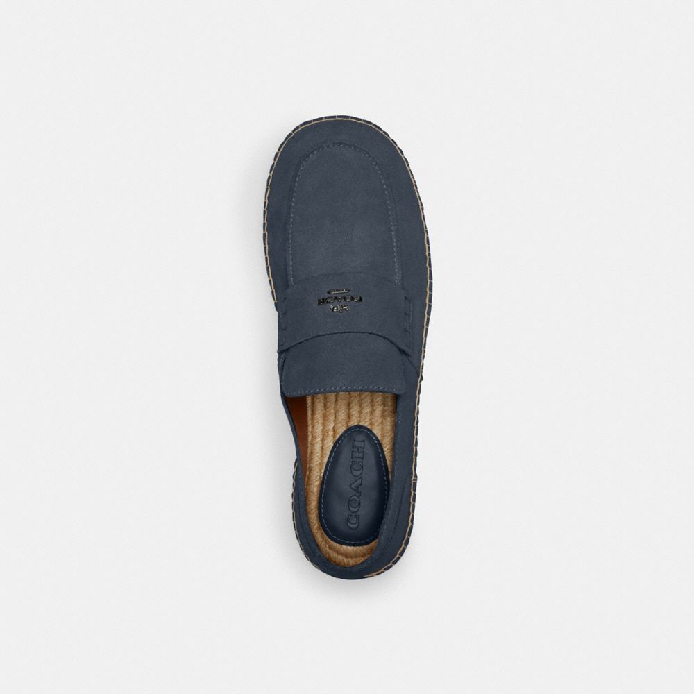 COACH®,ROY ESPADRILLE,Dark Denim,Inside View,Top View