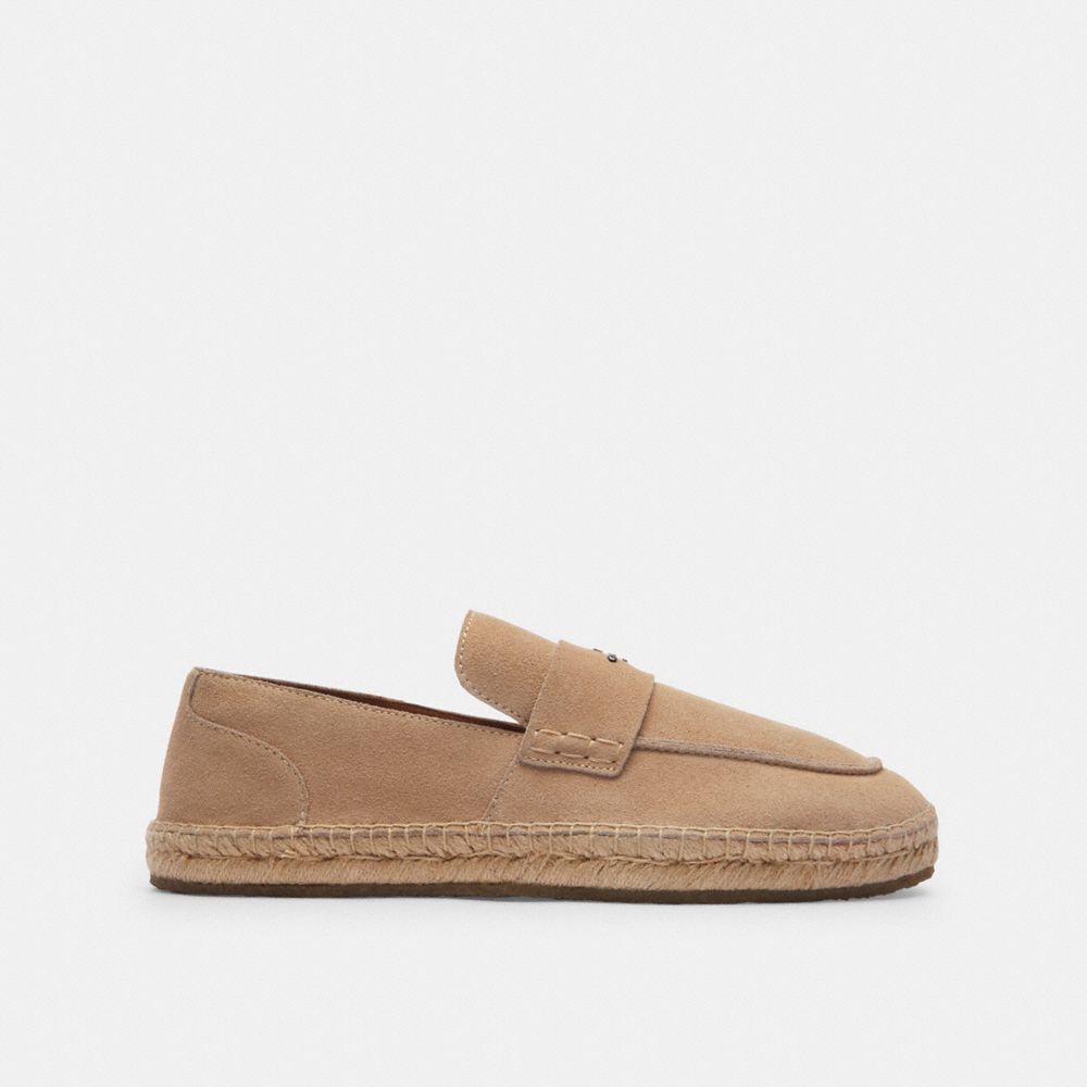 COACH®,ESPADRILLE ROY,Taupe,Angle View