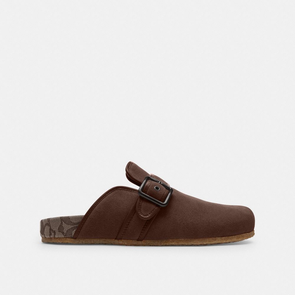 COACH®,BENJAMIN CLOG,Maple,Angle View