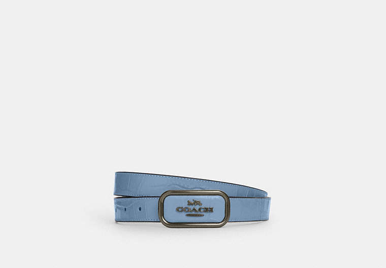 Coach Outlet Signature Buckle Cut To Size Reversible Morgan Belt, 25 Mm In Blue