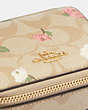 COACH®,WEEKLY PILL BOX IN SIGNATURE CANVAS WITH FLORAL PRINT,pvc,Gold/Light Khaki Chalk Multi