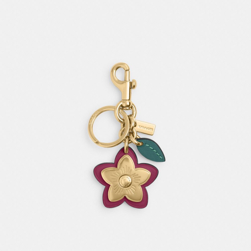 COACH®,Wildflower Bag Charm,,Front View