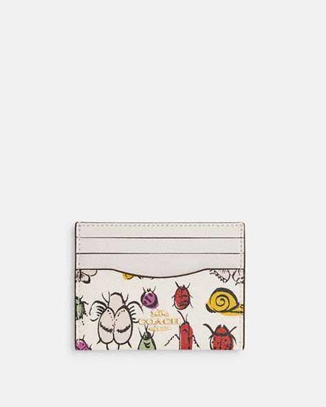 Slim Id Card Case With Creature Print