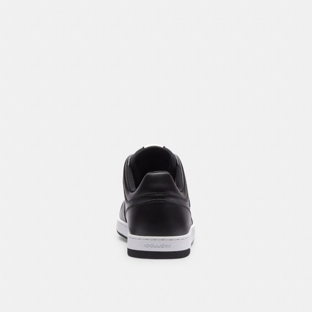 COACH®,C201 Sneaker In Signature Canvas,Canvas,Leather,Rubber,Casual,Color Block,Traction,Casual,Black,Alternate View