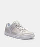 COACH®,C201 SNEAKER IN SIGNATURE CANVAS,Optic White,Front View