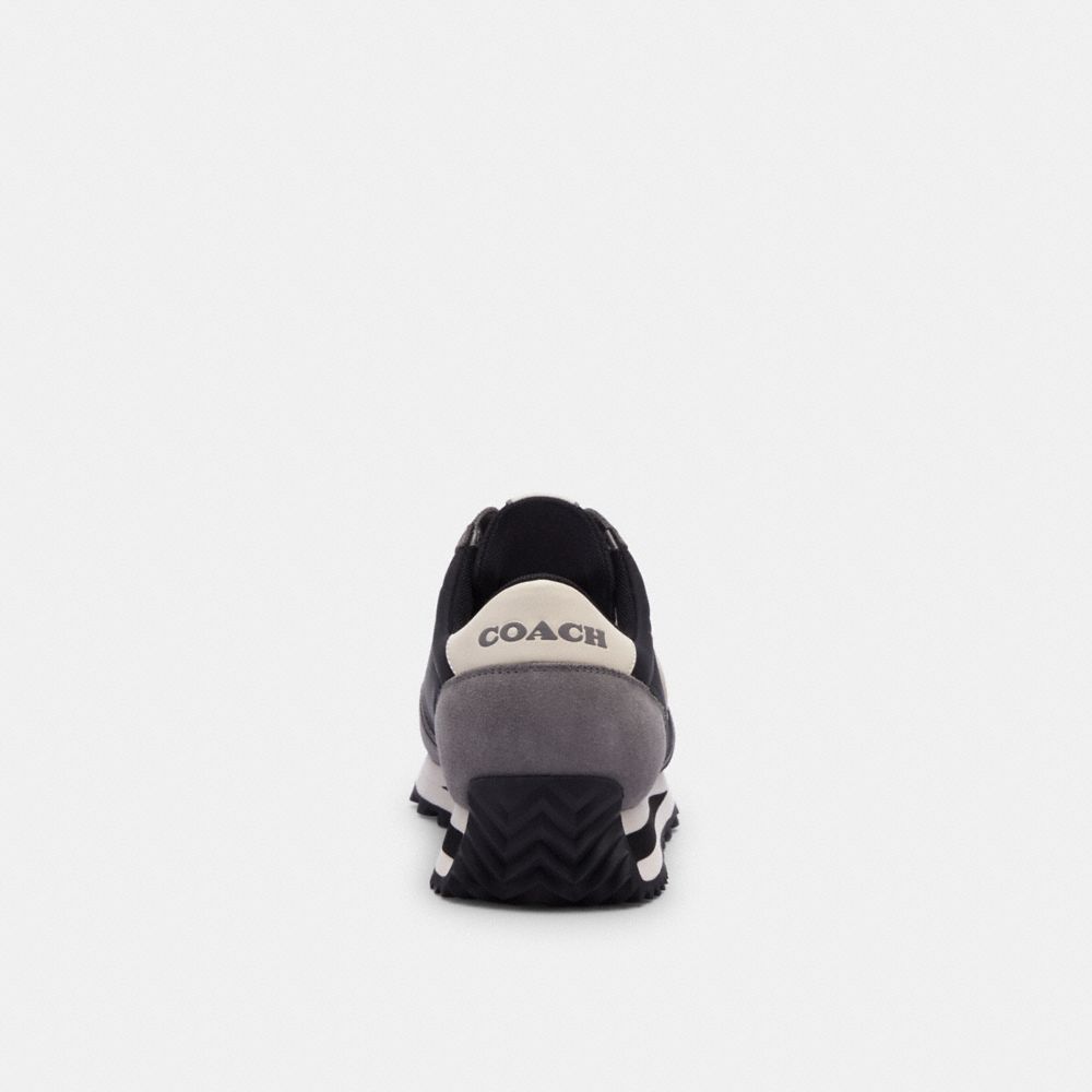 COACH®,CHAUSSURES DE SPORT POUR COUREUR,Daim,Noir/Gris bruyère,Alternate View