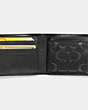 COACH®,3-IN-1 WALLET IN SIGNATURE LEATHER,Leather,Mini,Black,Inside View,Top View