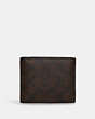 COACH®,3-IN-1 WALLET IN BLOCKED SIGNATURE CANVAS,pvc,Mini,Mahogany Multi,Front View