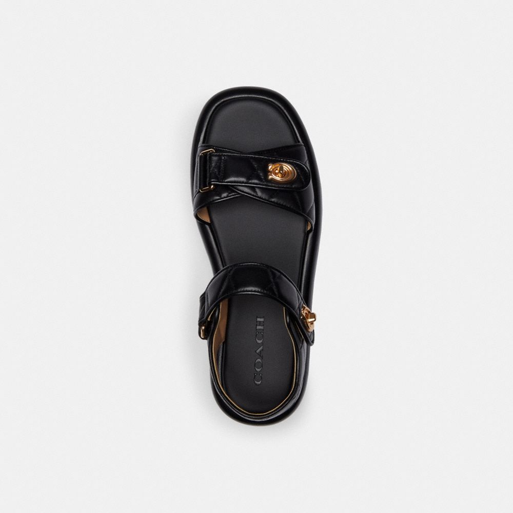 COACH®,Peyton Sandal,,Inside View,Top View