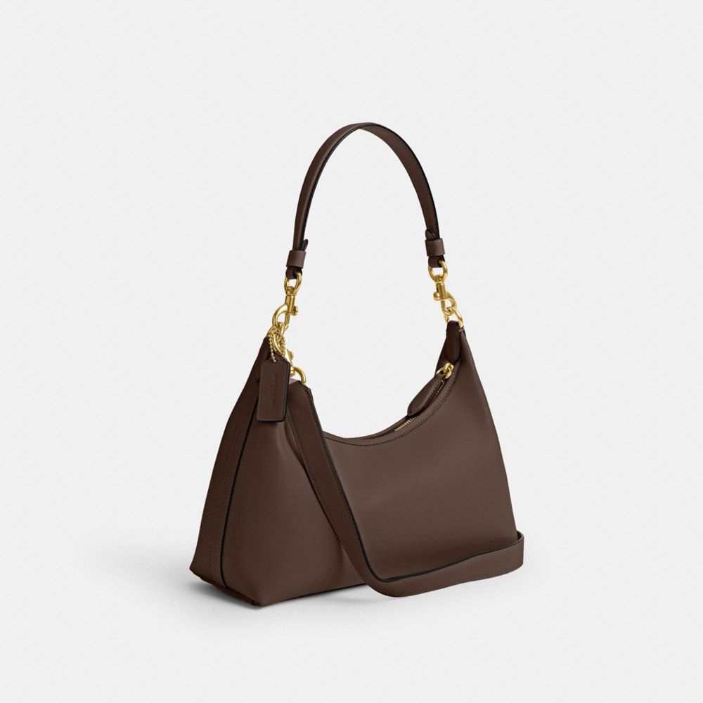 COACH®,Juliet Shoulder Bag,Leather,Shoulder Bag,Layered,Logo,Metal,Embossed,Casual,,Angle View