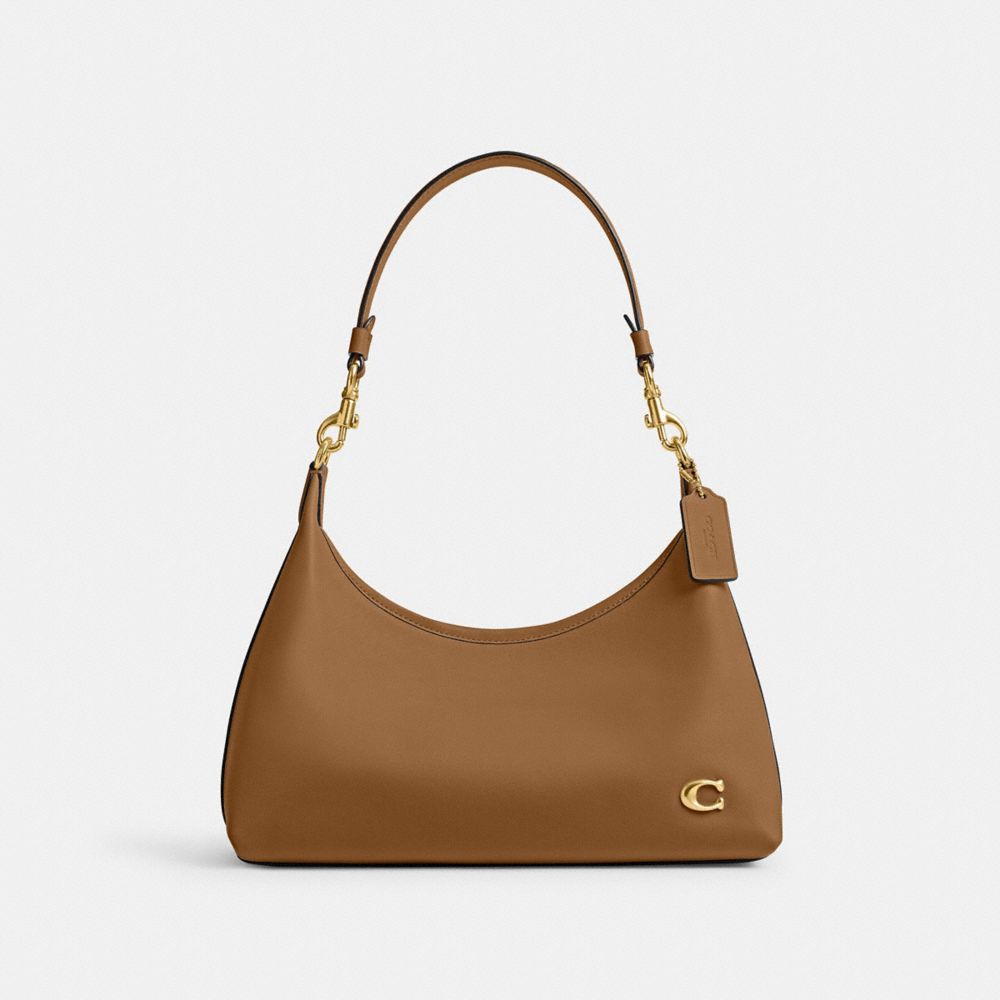 COACH®,Juliet Shoulder Bag,Leather,Shoulder Bag,Layered,Logo,Metal,Embossed,Casual,,Front View image number 0