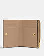 COACH®,BIFOLD WALLET,Leather,Gold/Taupe,Inside View,Top View