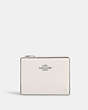 COACH®,BIFOLD WALLET,Leather,Silver/Chalk,Front View