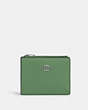 COACH®,BIFOLD WALLET,Leather,Silver/Soft Green,Front View