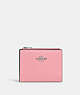 COACH®,BIFOLD WALLET,Leather,Silver/Flower Pink,Front View