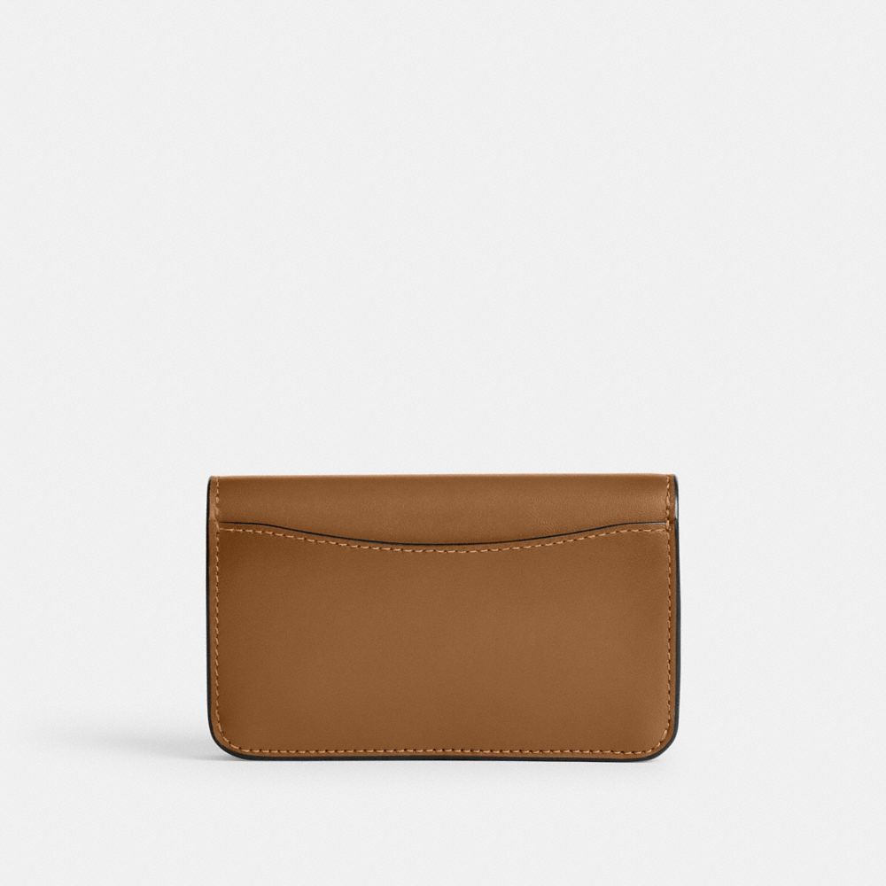 Coach Essential Slim Card Case In Brass/honey Brown