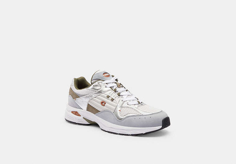 COACH®,C301 SNEAKER,Optic White/Grey,Front View image number 0