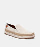 COACH®,MILES ESPADRILLE IN SIGNATURE JACQUARD,Chalk,Front View