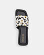 COACH®,FLORENCE SANDAL WITH FLORAL PRINT,Chalk Multi,Inside View,Top View