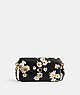 COACH®,WYN CROSSBODY BAG WITH FLORAL PRINT,Mini,Brass/Black Multi,Front View