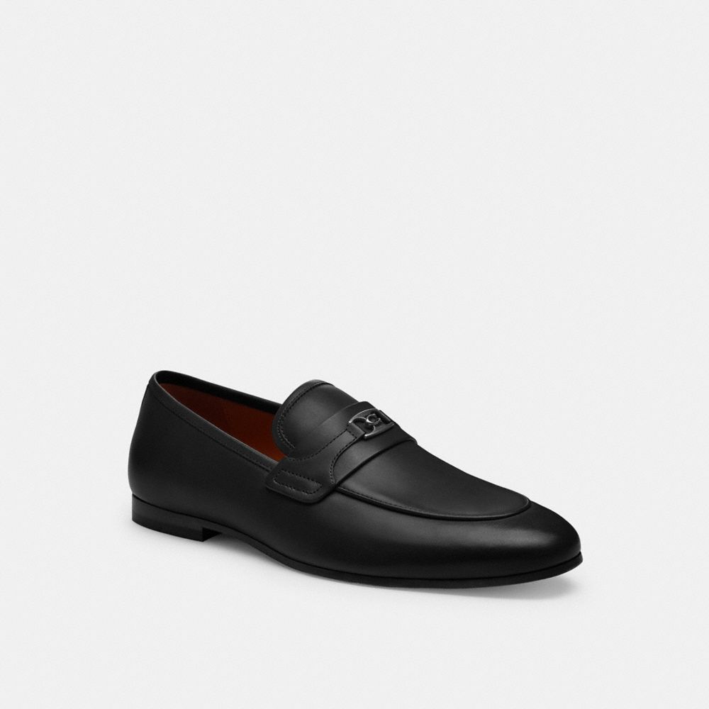 COACH®,TANNER LOAFER,Black,Front View