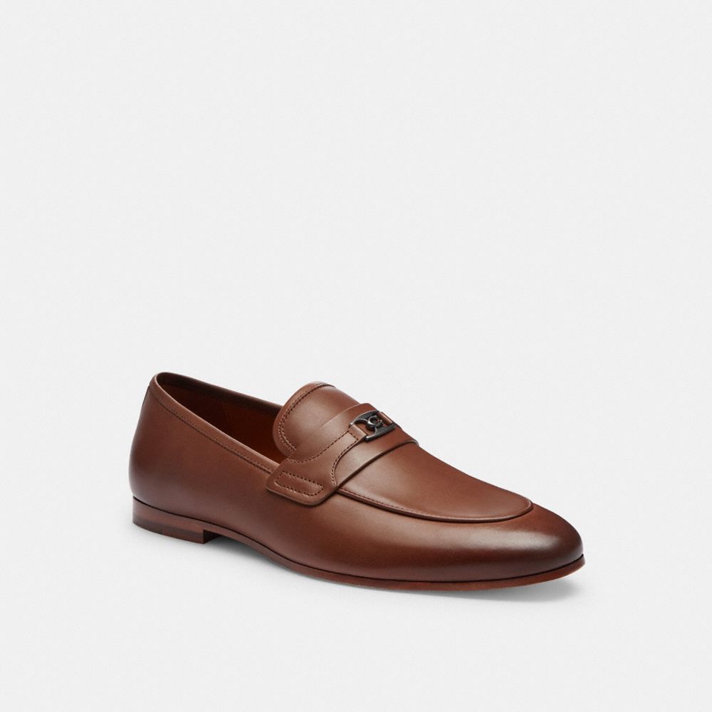 Shop Coach Tanner Loafer In Brown