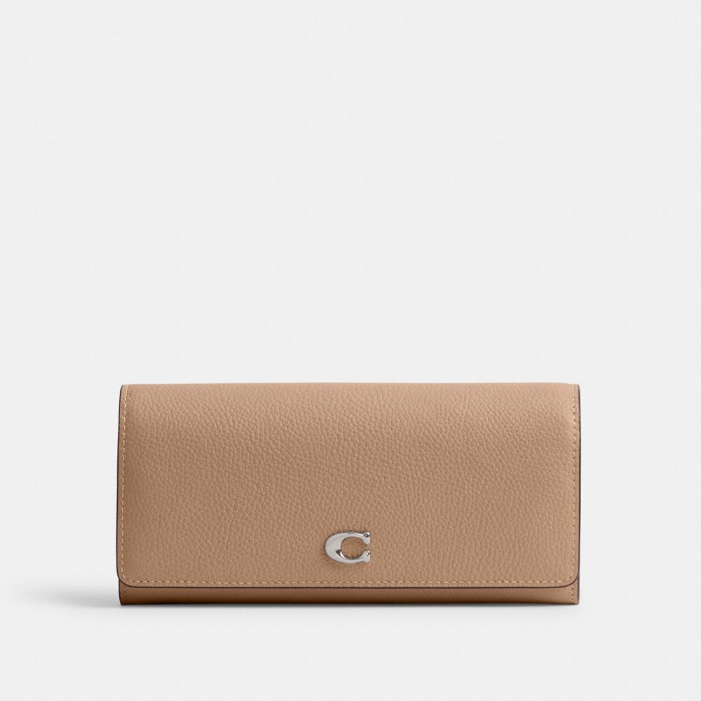 COACH®,エッセンシャル フラップ ウォレット,長財布,ﾄｰﾌﾟ